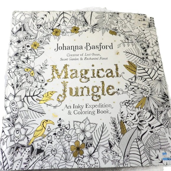 Johanna Basford "Magical Jungle" Adult Coloring Book - Picture 1 of 10